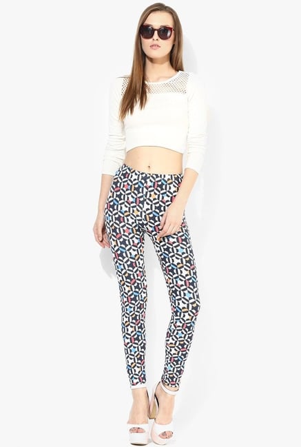 Only Black & White Printed Jeggings Only Black & White Printed Jeggings