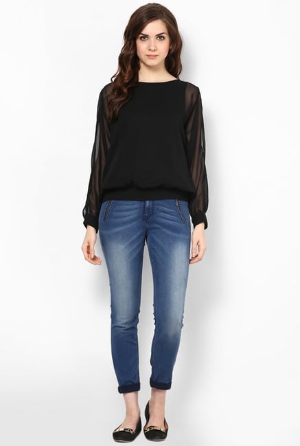Only Blue Solid Jeans Only Blue Solid Jeans