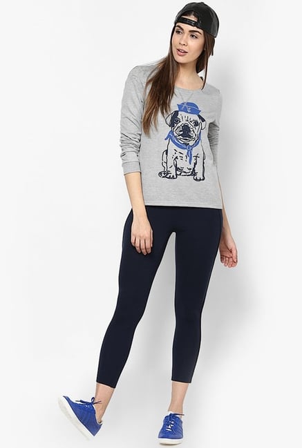 Only Navy Solid Leggings Only Navy Solid Leggings