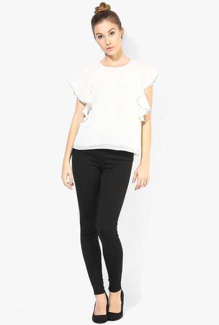 Only Black Solid Leggings Only Black Solid Leggings
