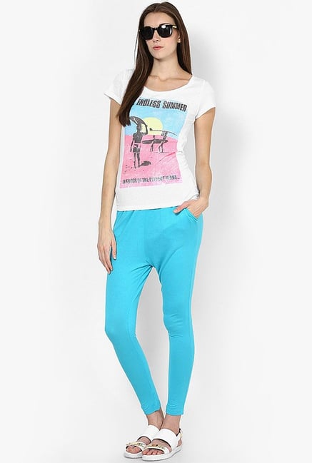 Only Aqua Blue Leggings Only Aqua Blue Leggings