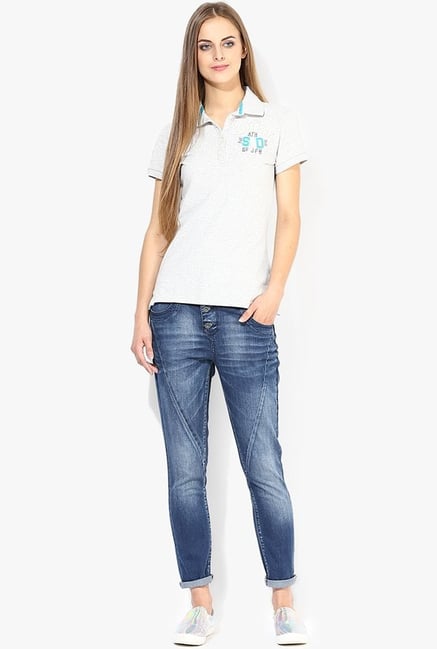Only Dark Blue Solid Jeans Only Dark Blue Solid Jeans