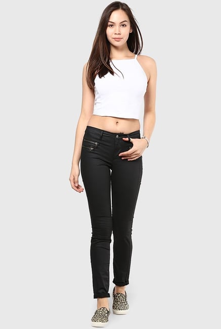Only Black Solid Chinos Only Black Solid Chinos