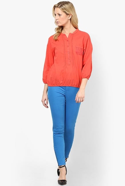 Only Blue Solid Chinos Only Blue Solid Chinos