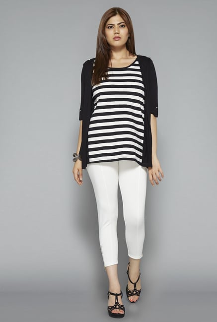 Gia by Westside Black Striped Blouse Gia by Westside Black Striped Blouse