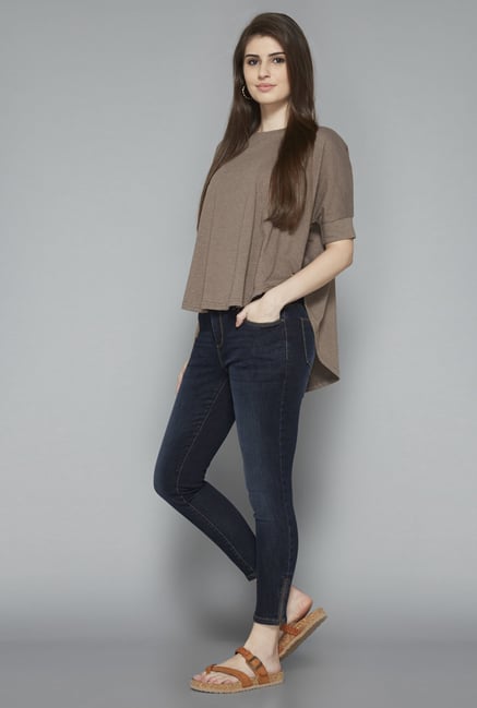 LOV by Westside Taupe Daphnee Top LOV by Westside Taupe Daphnee Top