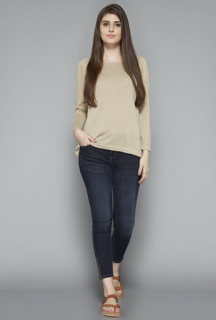 LOV by Westside Gold Embellished T Shirt LOV by Westside Gold Embellished T Shirt