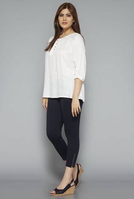 Gia by Westside Off White Zen Blouse Gia by Westside Off White Zen Blouse