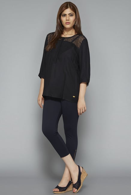 Gia by Westside Black Liya Blouse Gia by Westside Black Liya Blouse