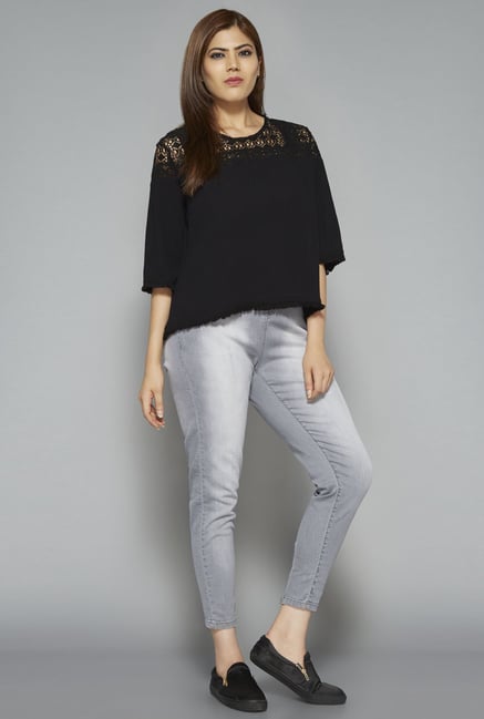 Sassy Soda by Westside Black Berry Blouse Sassy Soda by Westside Black Berry Blouse