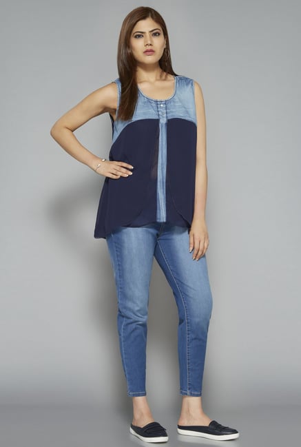 Sassy Soda by Westside Navy Yana Blouse Sassy Soda by Westside Navy Yana Blouse
