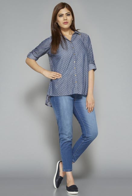 Sassy Soda by Westside Blue Livia Blouse Sassy Soda by Westside Blue Livia Blouse