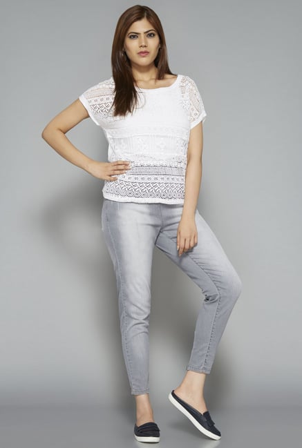 Sassy Soda by Westside White Eddy Blouse Sassy Soda by Westside White Eddy Blouse