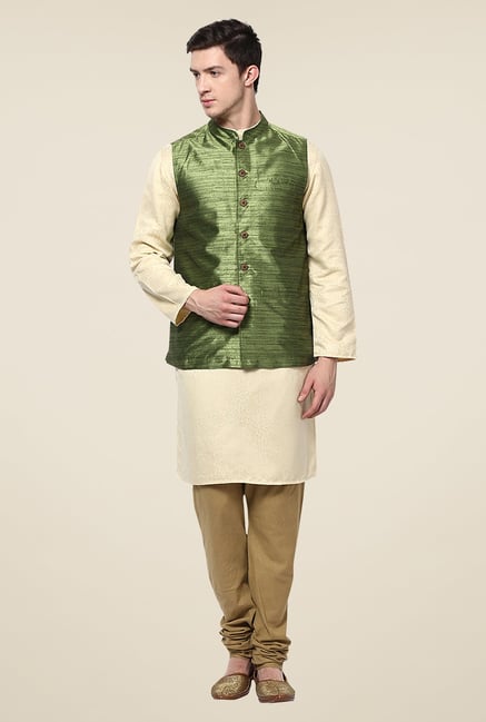 Yepme Green Russo Nehru Jacket Yepme Green Russo Nehru Jacket