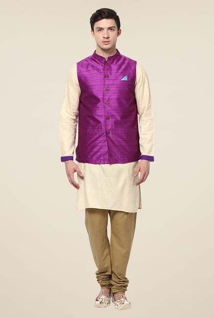 Yepme Purple Russo Nehru Jacket Yepme Purple Russo Nehru Jacket