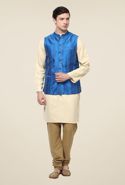 Yepme Blue Russo Nehru Jacket Yepme Blue Russo Nehru Jacket