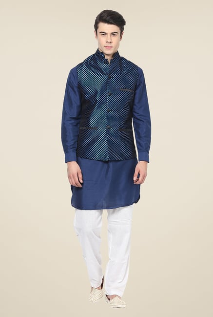 Yepme Royal Blue Adam Ethnic Jacket Yepme Royal Blue Adam Ethnic Jacket
