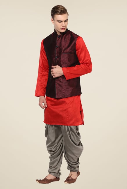 Yepme Maroon Alan Nehru Jacket Yepme Maroon Alan Nehru Jacket