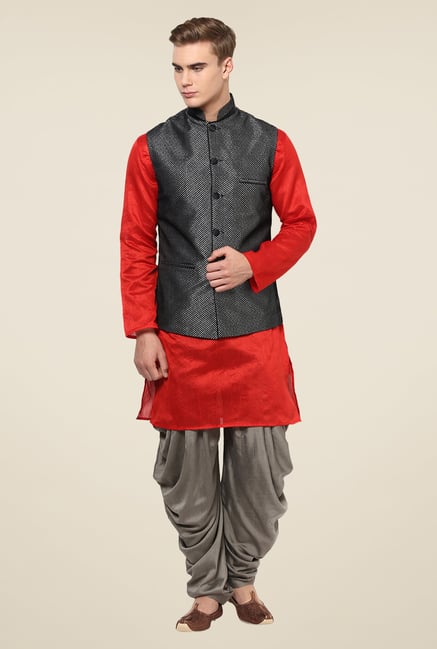 Yepme Black Alan Nehru Jacket Yepme Black Alan Nehru Jacket