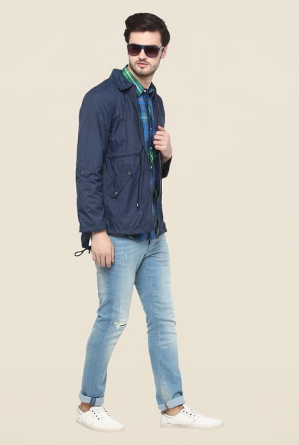 Yepme Blue Hawk Long Jacket Yepme Blue Hawk Long Jacket