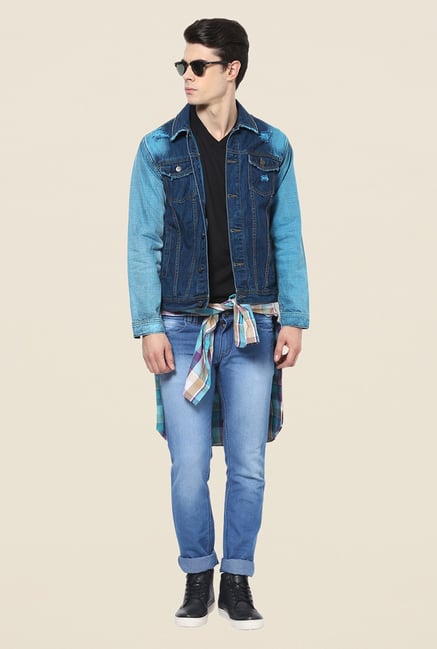 Yepme Macky Blue Denim Jacket Yepme Macky Blue Denim Jacket