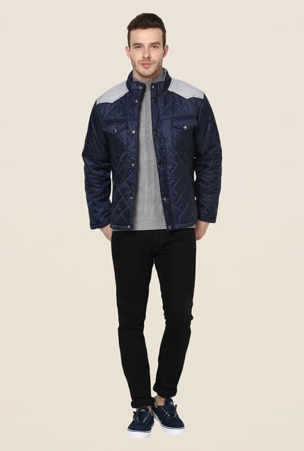 Yepme Navy Garett Full Sleeves Jacket Yepme Navy Garett Full Sleeves Jacket