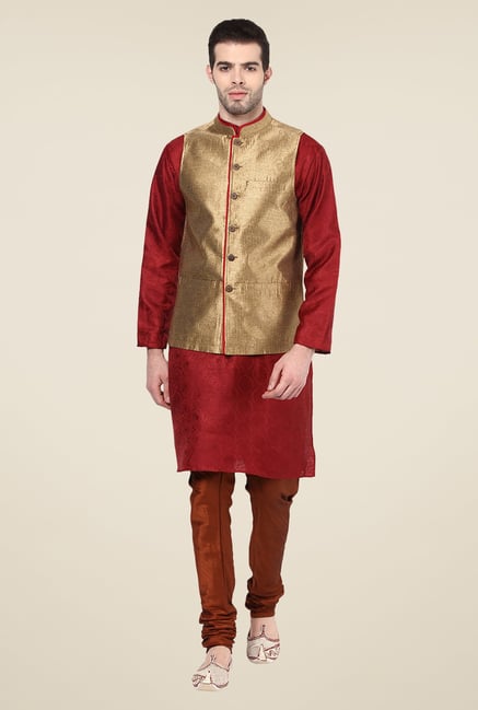 Yepme Gold Ricardo Nehru Jacket Yepme Gold Ricardo Nehru Jacket