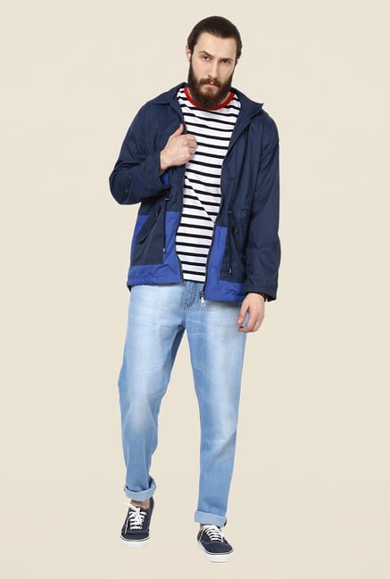 Yepme Hecter Navy Hooded Jacket Yepme Hecter Navy Hooded Jacket
