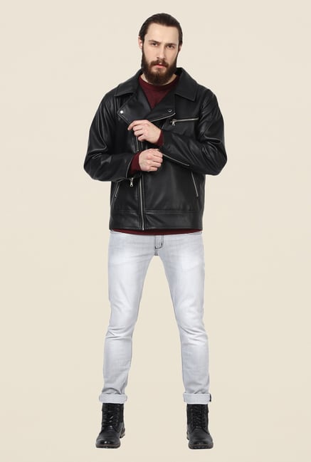 Yepme Fern Black PU Leather Jacket Yepme Fern Black PU Leather Jacket