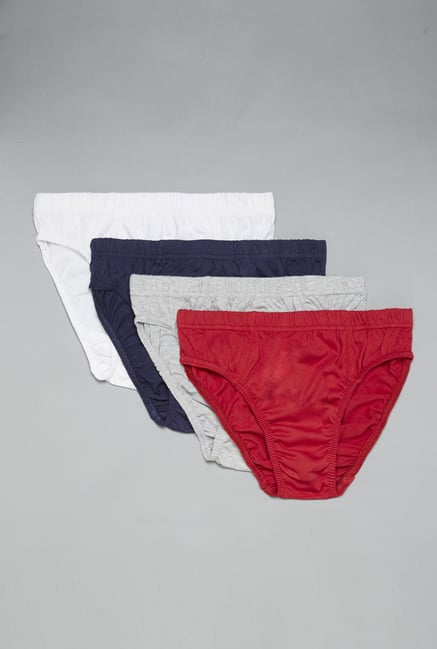 Westsport by Westside Red,Grey,Navy,White Briefs (Set Of 4) Westsport by Westside Red,Grey,Navy,White Briefs (Set Of 4)