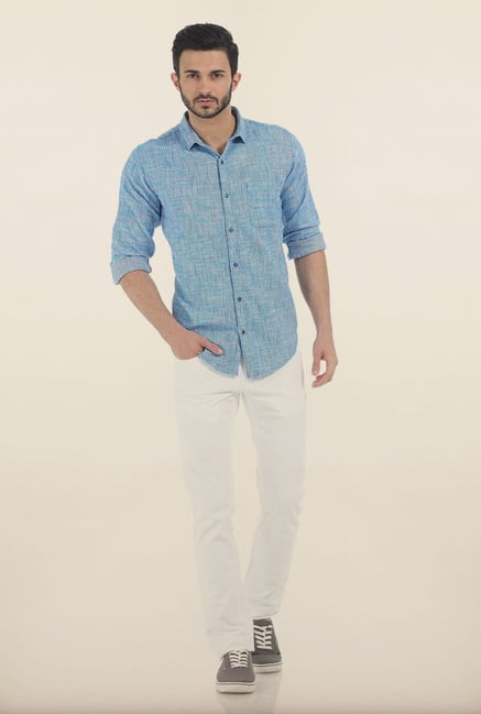 Basics Aquarius Twill Slim Fit Shirt Basics Aquarius Twill Slim Fit Shirt