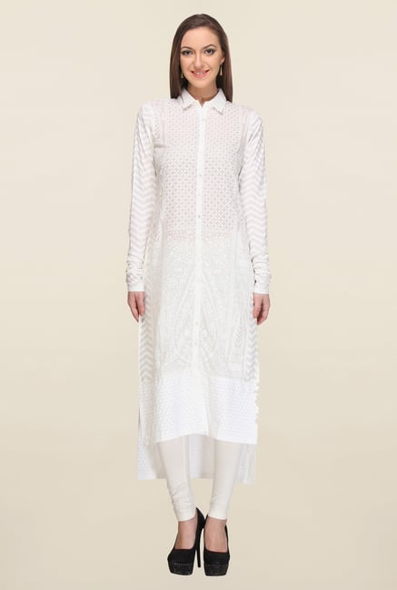 W White Embroidered Kurta W White Embroidered Kurta
