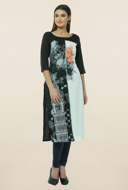 W Black Printed Kurta W Black Printed Kurta