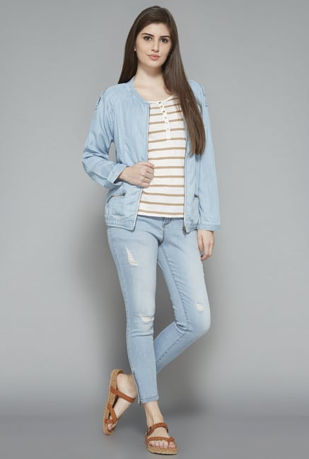 LOV by Westside Blue Decca Jacket LOV by Westside Blue Decca Jacket
