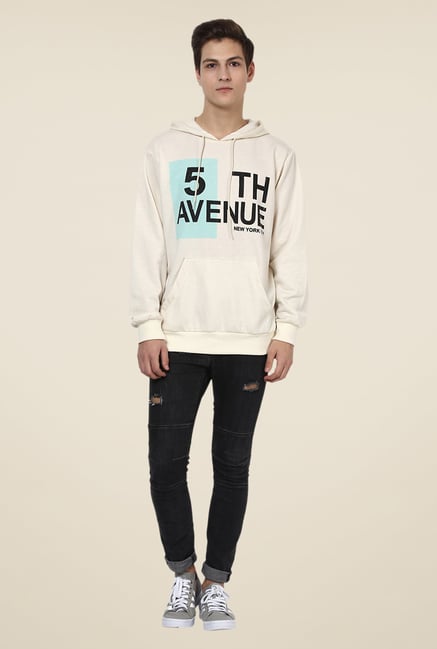 Yepme Jeremy Off-white Printed Hoodie Yepme Jeremy Off-white Printed Hoodie