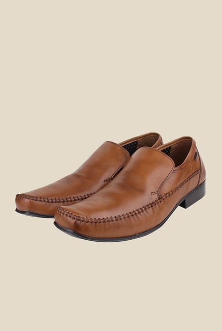 Red Tape Tan Leather Slip-Ons Red Tape Tan Leather Slip-Ons