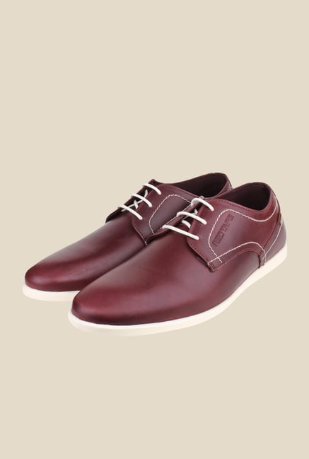 Red Tape Burgundy Derby Shoes Red Tape Burgundy Derby Shoes