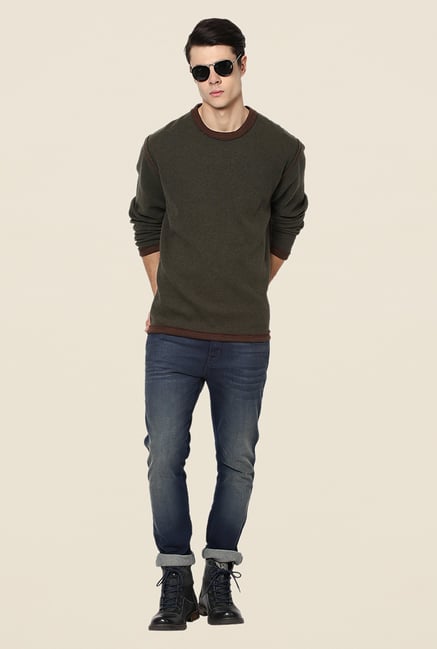 Yepme Benedict Grey & Brown Reversible Sweatshirt Yepme Benedict Grey & Brown Reversible Sweatshirt