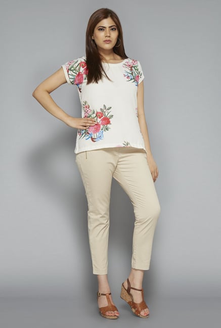 Gia by Westside Beige Susen Trouser Gia by Westside Beige Susen Trouser