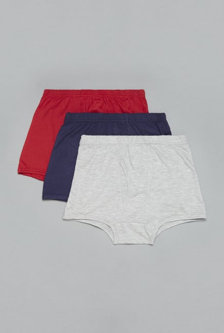 Westsport by Westside Red, Navy, Grey Trunks (Set Of 3) Westsport by Westside Red, Navy, Grey Trunks (Set Of 3)