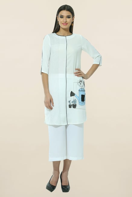 W White Printed Kurta W White Printed Kurta