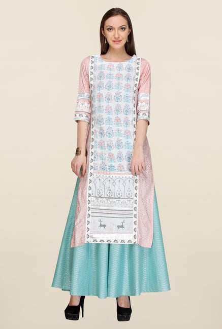W Pink Printed Kurta W Pink Printed Kurta
