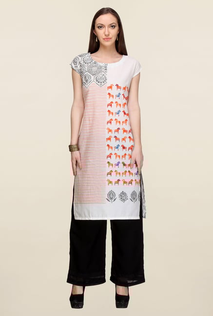 W White Printed Kurta W White Printed Kurta