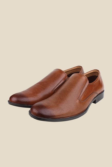Red Tape Tan Leather Slip-Ons Red Tape Tan Leather Slip-Ons