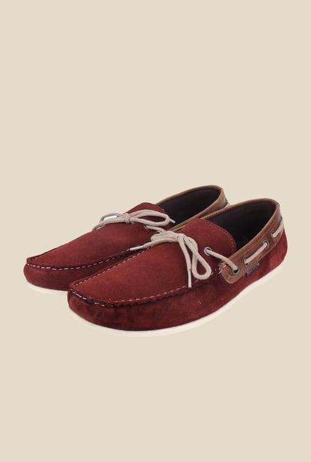 Red Tape Burgundy Boat Shoes Red Tape Burgundy Boat Shoes