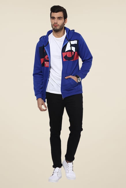 Yepme Hanson Blue Graphic Print Hoodie Yepme Hanson Blue Graphic Print Hoodie