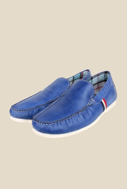 Red Tape Blue Leather Loafers Red Tape Blue Leather Loafers