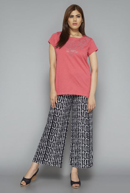 Gia by Westside Black Printed Palazzos Gia by Westside Black Printed Palazzos