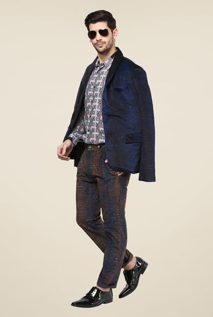Yepme Grey Bert Printed Party Shirt Yepme Grey Bert Printed Party Shirt