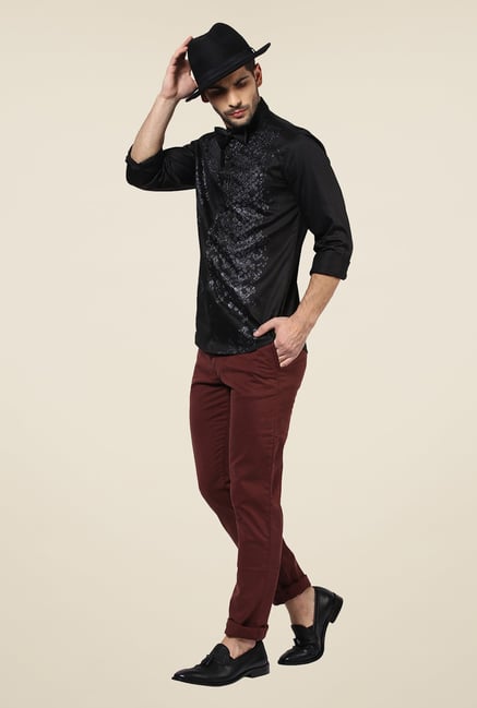 Yepme Black Duke Printed Party Shirt Yepme Black Duke Printed Party Shirt